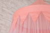 2020 nuevo producto mosquiteros cónicos dosel de cama rosa con bolas de algodón