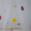 Mosquitera colgante con decoración de flores onduladas de colores brillantes de último diseño 2020