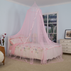 La mosquitera más Popular con lazo de aguja púrpura, decoración de serpentina, dosel para cama, decoración de habitación de niña, mosquitera para bebé
