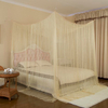 Fabricante de China, 100% poliéster, venta al por mayor, forma rectangular, cama doble interior, colgante, mosquitera tamaño King Queen