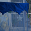 Gran oferta 2020, corona azul con cortina colgante de estrella de algodón, mosquitera de malla