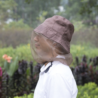 La cabeza de pesca al por mayor que acampa pesca la malla al aire libre de la cubierta del mosquito con el sombrero