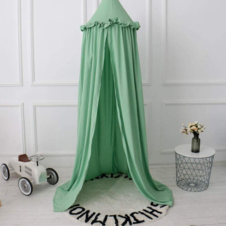 Toldo de cama de cúpula de encaje redondo con mosquitera para niños