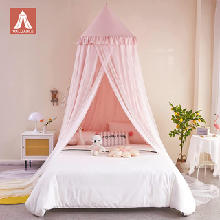 Mosquitera de doble capa para habitación de niña rosa, cama grande, mosquitera, esquina de lectura, decoración, espacio privado, estilo Ins