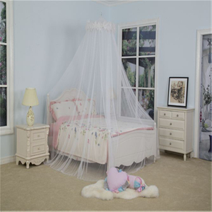 Dosel de cama Queen con dosel de encaje, mosquitera para niños, estilo princesa, dormitorio doméstico