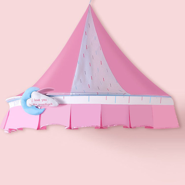 Dosel de cama colgante de color rosa para niños de interior para niños