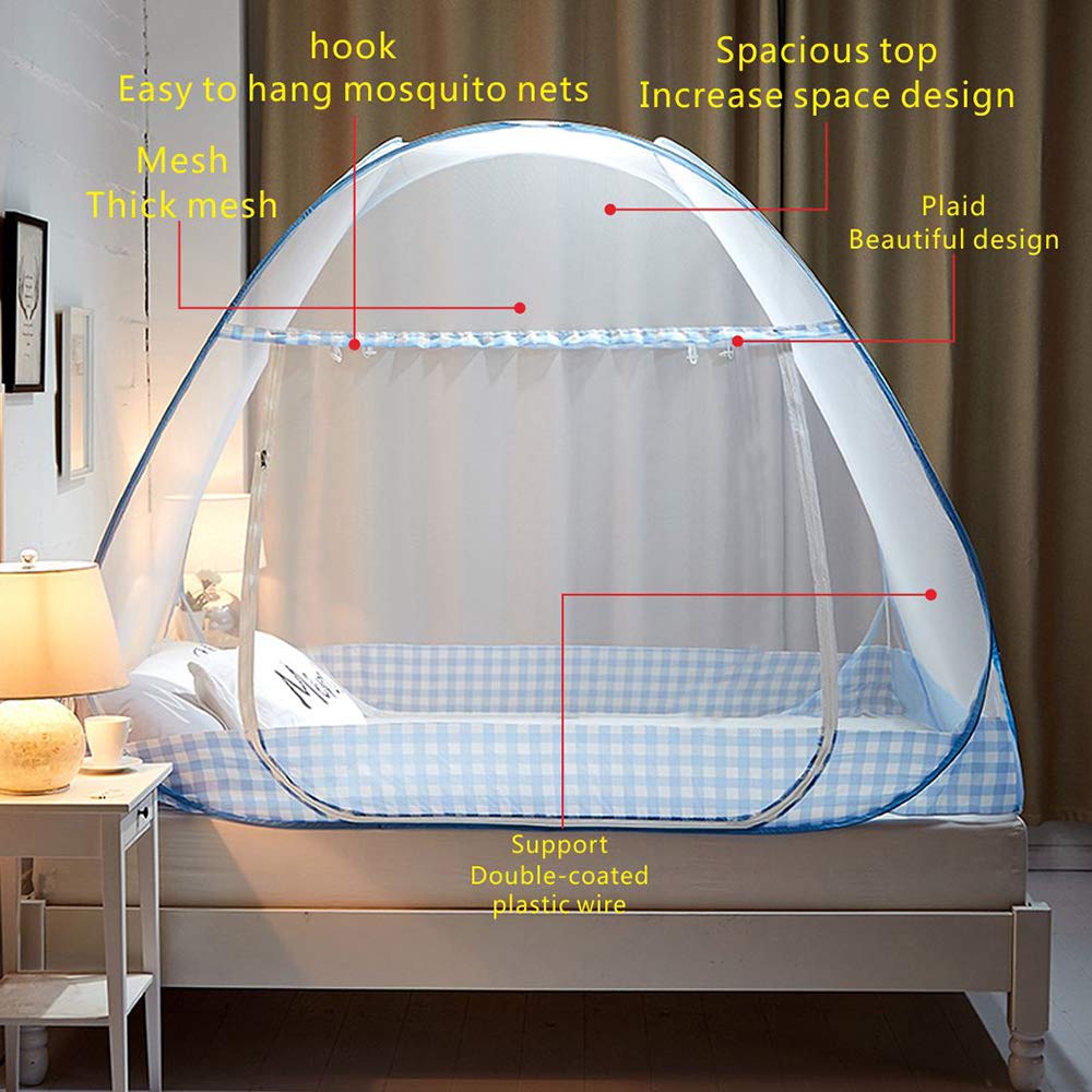 Toldo plegable portátil de la cama de la cortina de la mosquitera plegable del viaje que acampa