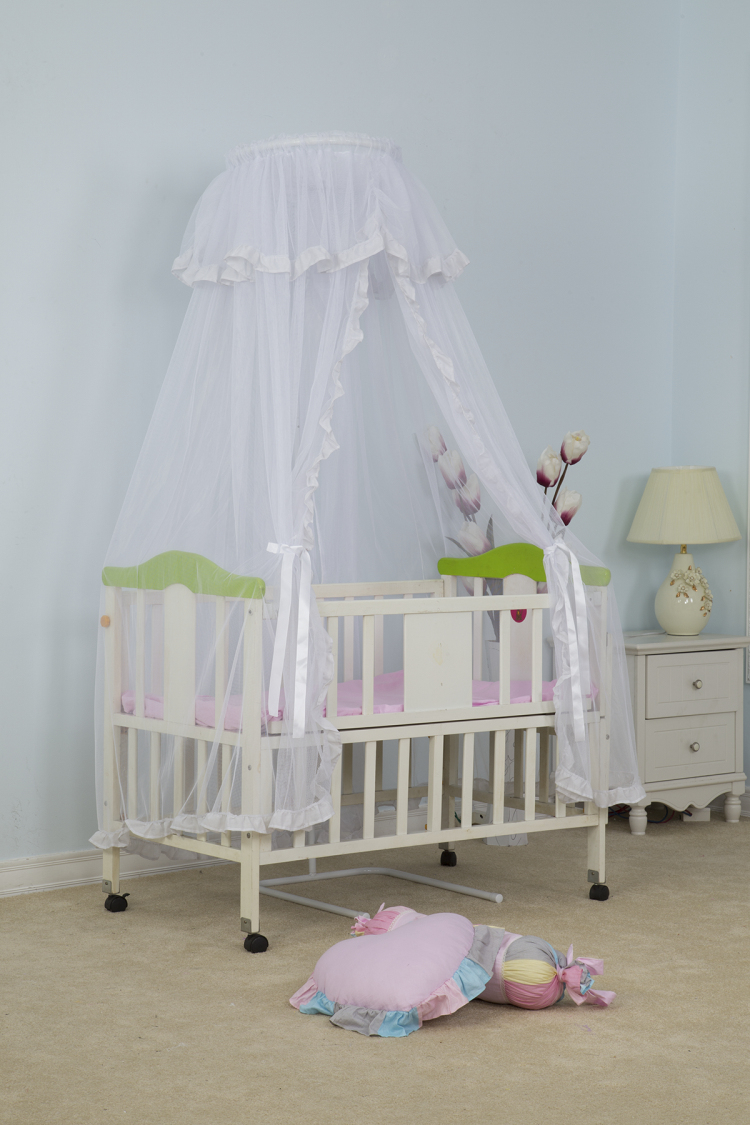 Mosquiteras anti-insectos para bebés con toldos de cama de encaje de bajo precio para cuna de bebé