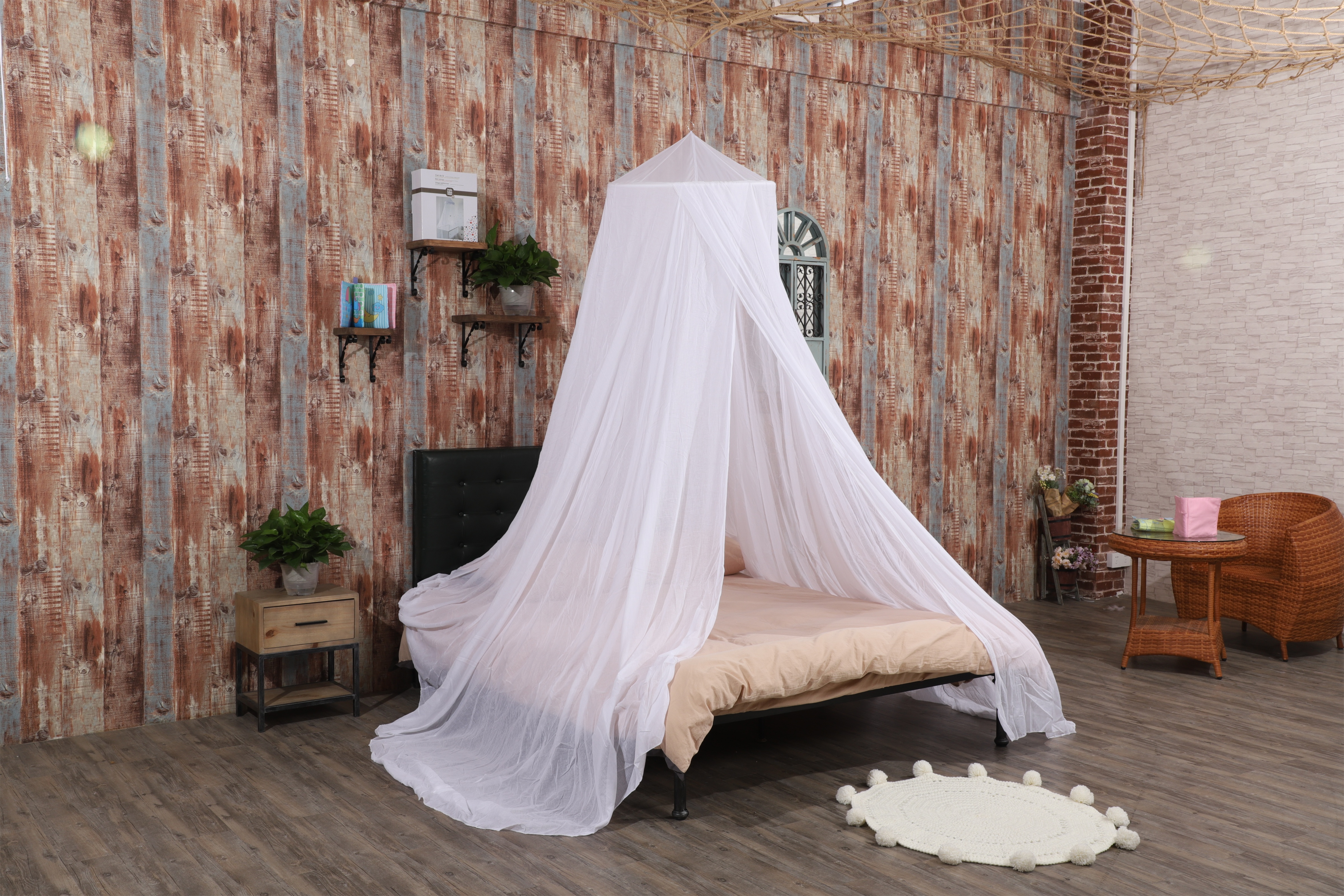 Toldo de cama con mosquitero de algodón para bebé Klamboe de alta calidad