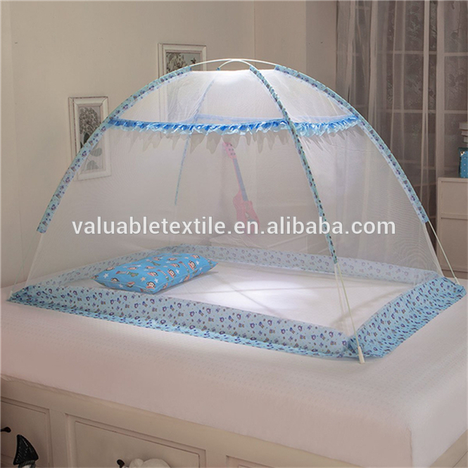 Buena ventilación Pop Up Kids Bed Mosquito Nets Carpa con cremallera