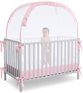 Gran oferta, cubierta de malla de seguridad para cuna de bebé, tiendas emergentes para niños pequeños, mosquiteras