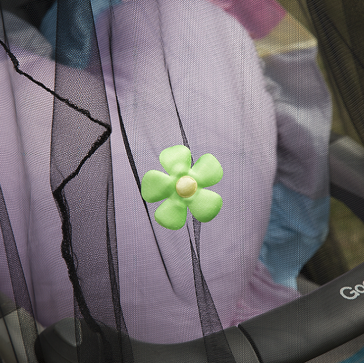 Cubierta ligera para coche de bebé con flores, cunas, mosquiteras, red para cochecito, antimosquitos