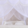 Buena calidad, flor blanca, encaje, rectángulo, tamaño King, dormitorio de Hotel, mosquiteros, mosquiteros para cama doble