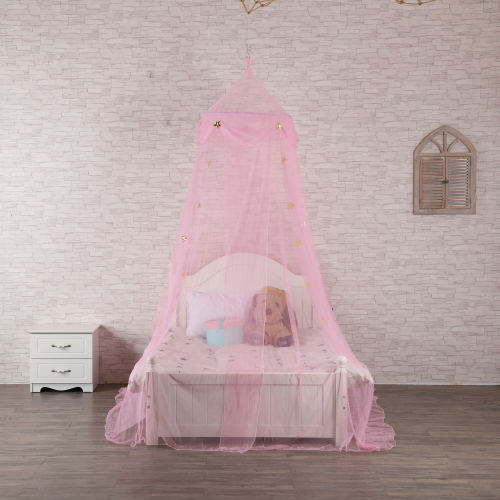 Nuevo diseño Princess Girls Bed Canopy colgando mosquiteras circulares