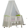 2020 nuevo diseño de encaje blanco lateral Bunchy Top Circular bebé mosquitera