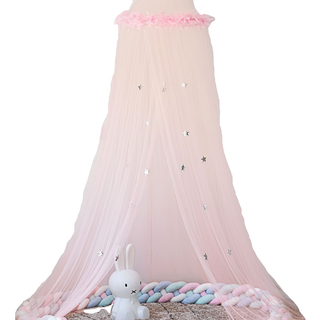 Producto con mejores ventas Princess Dome Mosquito Net Stars Decor Bed Canopy