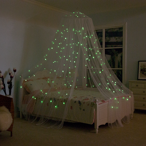 Parche de estrella brillante especial Decoración Fantasía Mosquitera fresca blanca