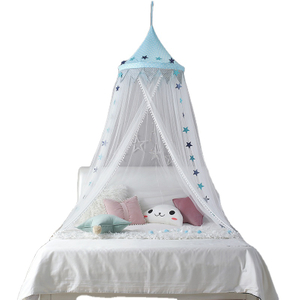Luz de cúpula colgante y carpa transpirable, mosquitera de cortina de cama de estilo princesa fresca pequeña