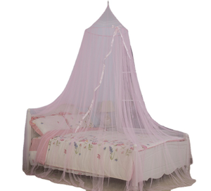 2020 Nuevo estilo 100% poliéster Princess Canopy para cama de niña