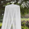 2020 material de bambú superior colgando mosquiteros insecticidas al aire libre blanco