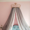 Nuevo estilo Gold Crown Bow Multi-capas Lace Princess Decorativos Kids Bed Canopies para niñas