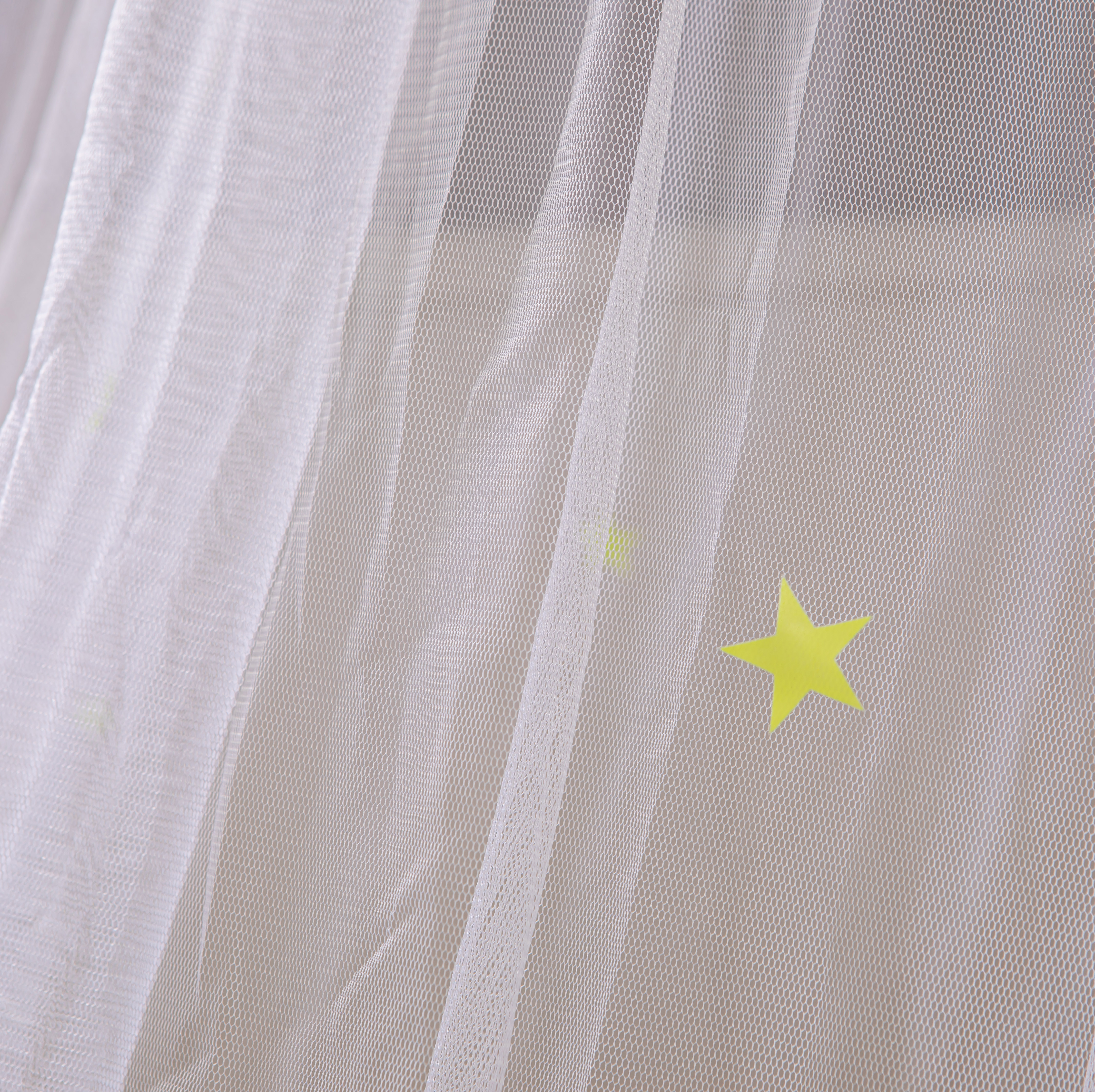 Mosquitera con dosel de cama de nuevo diseño con estrellas fluorescentes que brillan en la oscuridad para niños