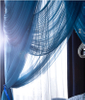 Lujoso estilo europeo azul rey reina tamaño adulto dormitorio rectángulo colgando mosquiteras mosquiteras