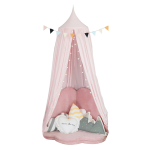 Tienda de campaña para niños, cortina de cama de techo, casa de juegos de princesa interior, libro colgante de algodón, rincón de lectura, decoración nórdica para el hogar