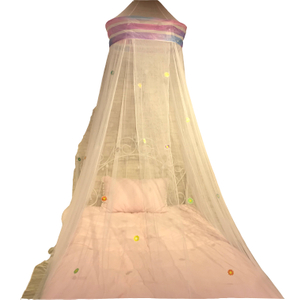 Nuevo diseño en 2020 Rainbow Growing In The Dark Daisy 100% mosquitera de poliéster