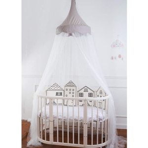 Princesa colgante cama dosel bebé cuna red encaje cúpula redonda mosquitera