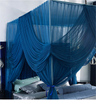 2020 piso de palacio de lujo de alta gama cifrado de tres puertas decoración de habitación interior cama tamaño King mosquitera cuadrada