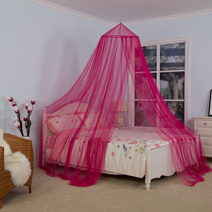 Mosquiteros colgantes exóticos rojos elegantes Toldos cónicos de cama para el hogar