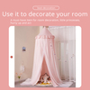 Mosquitera de doble capa para habitación de niña rosa, cama grande, mosquitera, esquina de lectura, decoración, espacio privado, estilo Ins