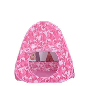 Pink Camouflage Pop Up Play Tent Plegable Indoor Outdoor Army Playhouse para niños