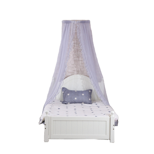 Último diseño Crown Top Bedside Canopies Elegante mosquitera Cortina