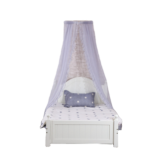 Último diseño Crown Top Bedside Canopies Elegante mosquitera Cortina