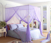 Nuevo diseño 4 cortinas de cama de esquina cortinas mosquiteras para dosel de cama
