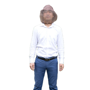 Sombrero de mosquitera de poliéster protegido con cubierta completa personalizada tratada con mosquitera