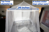 Mosquitera para cama King Size para uso en interiores y exteriores