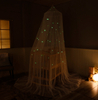 Estrellas fluorescentes que brillan en la oscuridad para niños, mosquitera para bebés, mosquitera para cuna