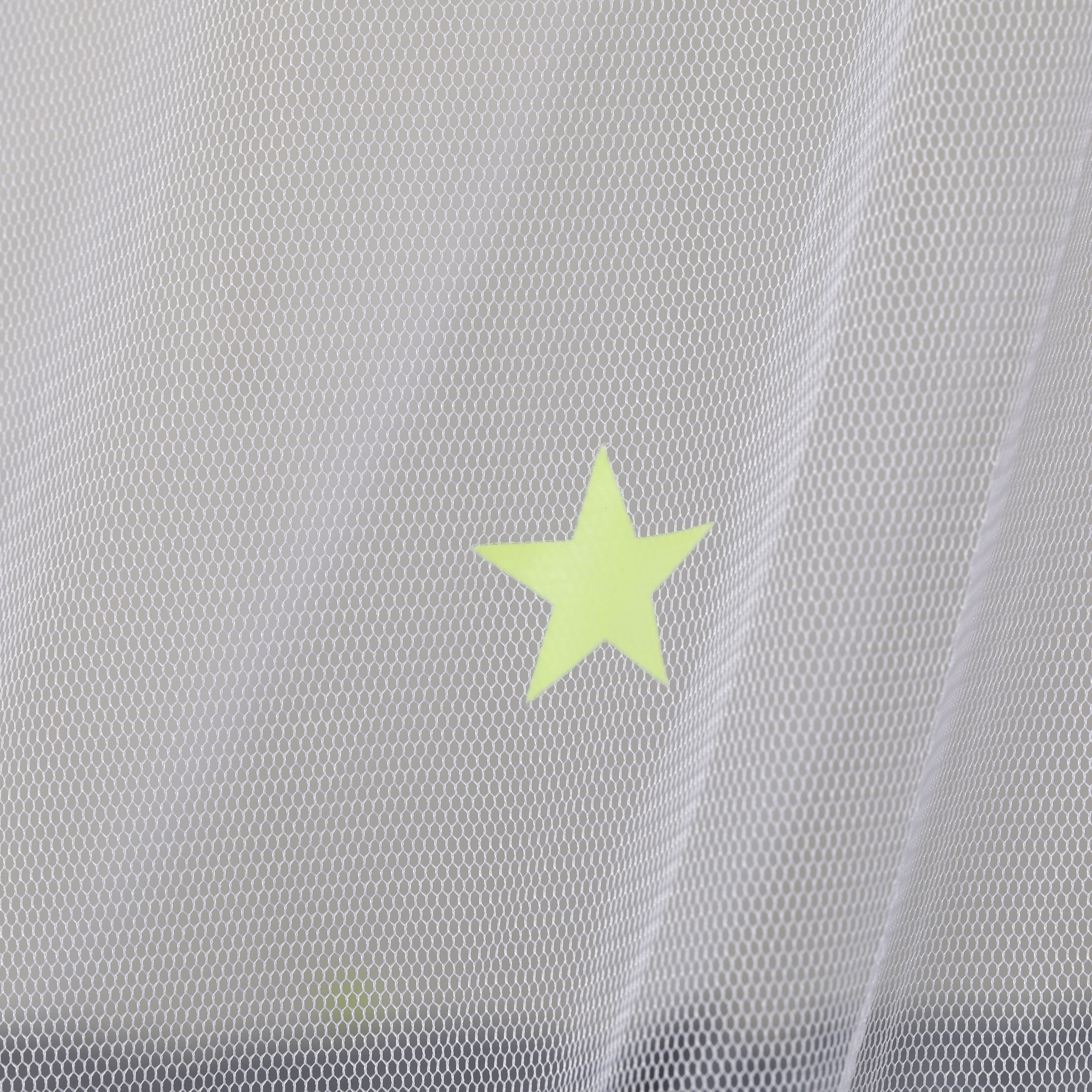 Toldo de cama con mosquitera cuadrada de estrellas que crecen en la oscuridad, plegable como un sueño
