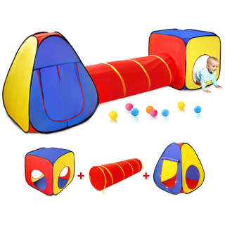 Regalo para niños y niñas, tienda de juegos plegable para niños, juegos de juguetes para niños pequeños, casa de juegos 3 en 1, juego de tienda de campaña